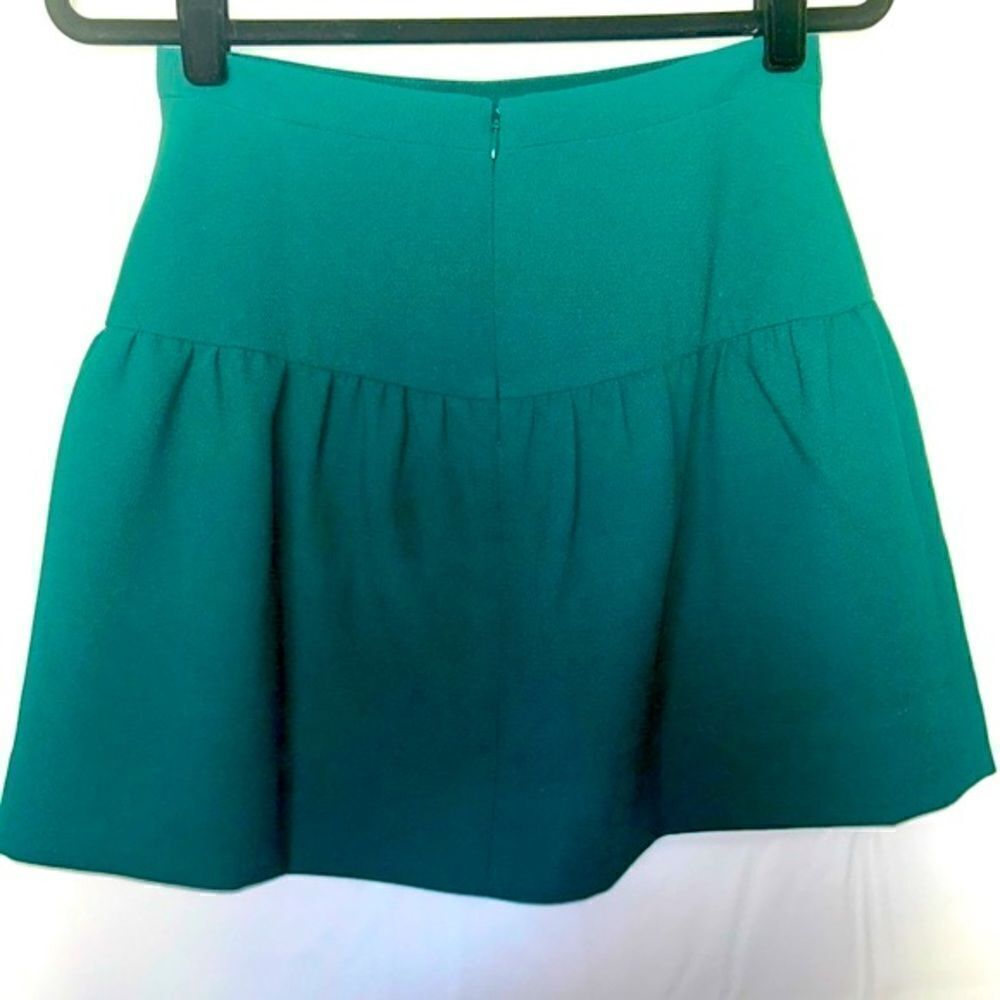 3/$25 ALL Skirts J. Crew Flare Skirt- Emerald Green/Size 0 - Picture 2 of 8